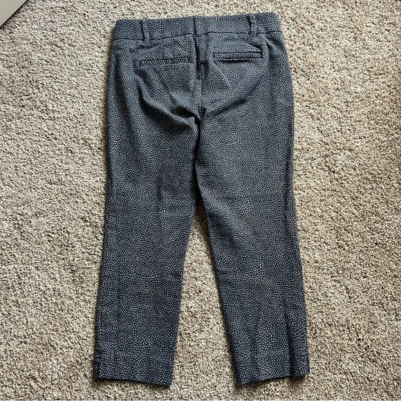 Blue Speckled LOFT Dress Pants Ankle Fit Size 0 Petite - Picture 4 of 7